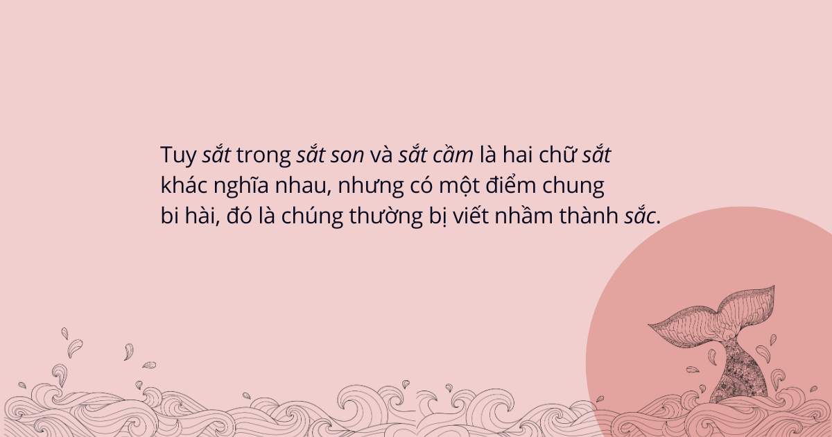 "Sắt cầm" và "sắt son" | Ngày ngày viết chữ