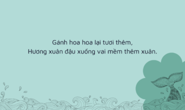 Hương xuân đậu xuống vai mềm