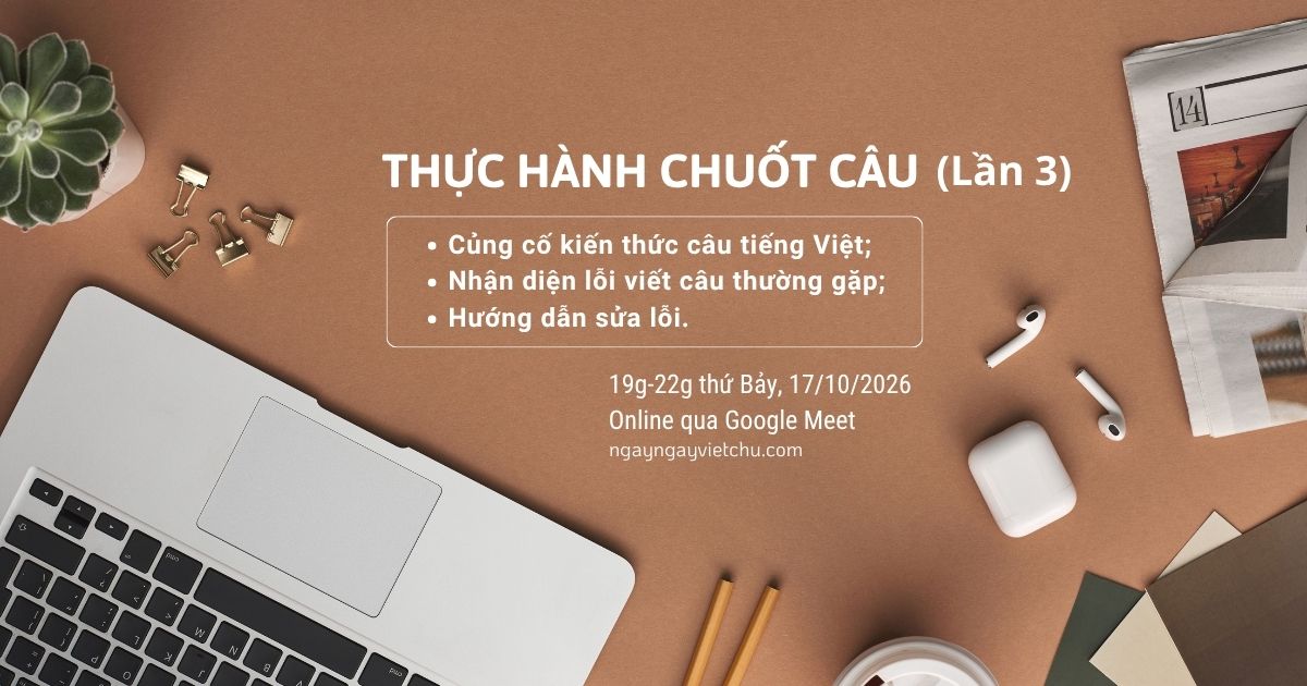 [Buổi học nhỏ] Thực hành chuốt câu (Lần 3) | Ngày ngày viết chữ